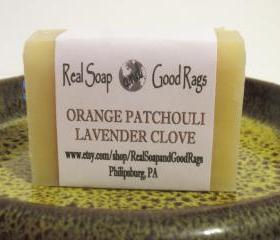 Orange Patchouli Lavender Clove Soap All Natural Handcrafted 