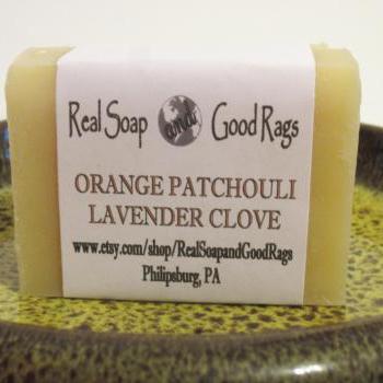 Orange Patchouli Lavender Clove Soap All Natural Handcrafted 