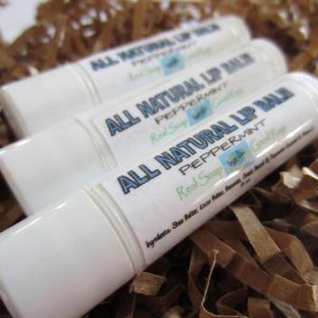 All Natural Peppermint Lip Balm